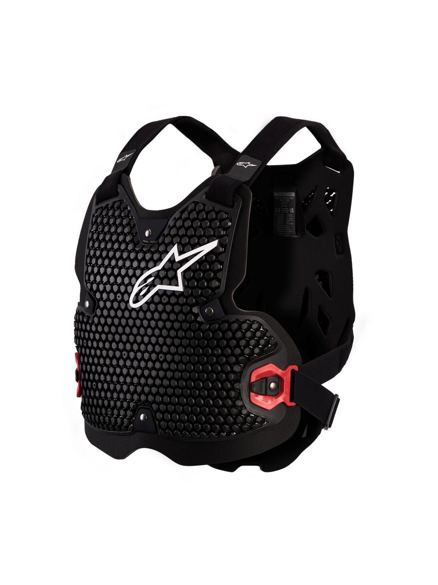 Brystbeskyttere, Bionic Action V2 Chest Protector Black Red White — Alpinestars
