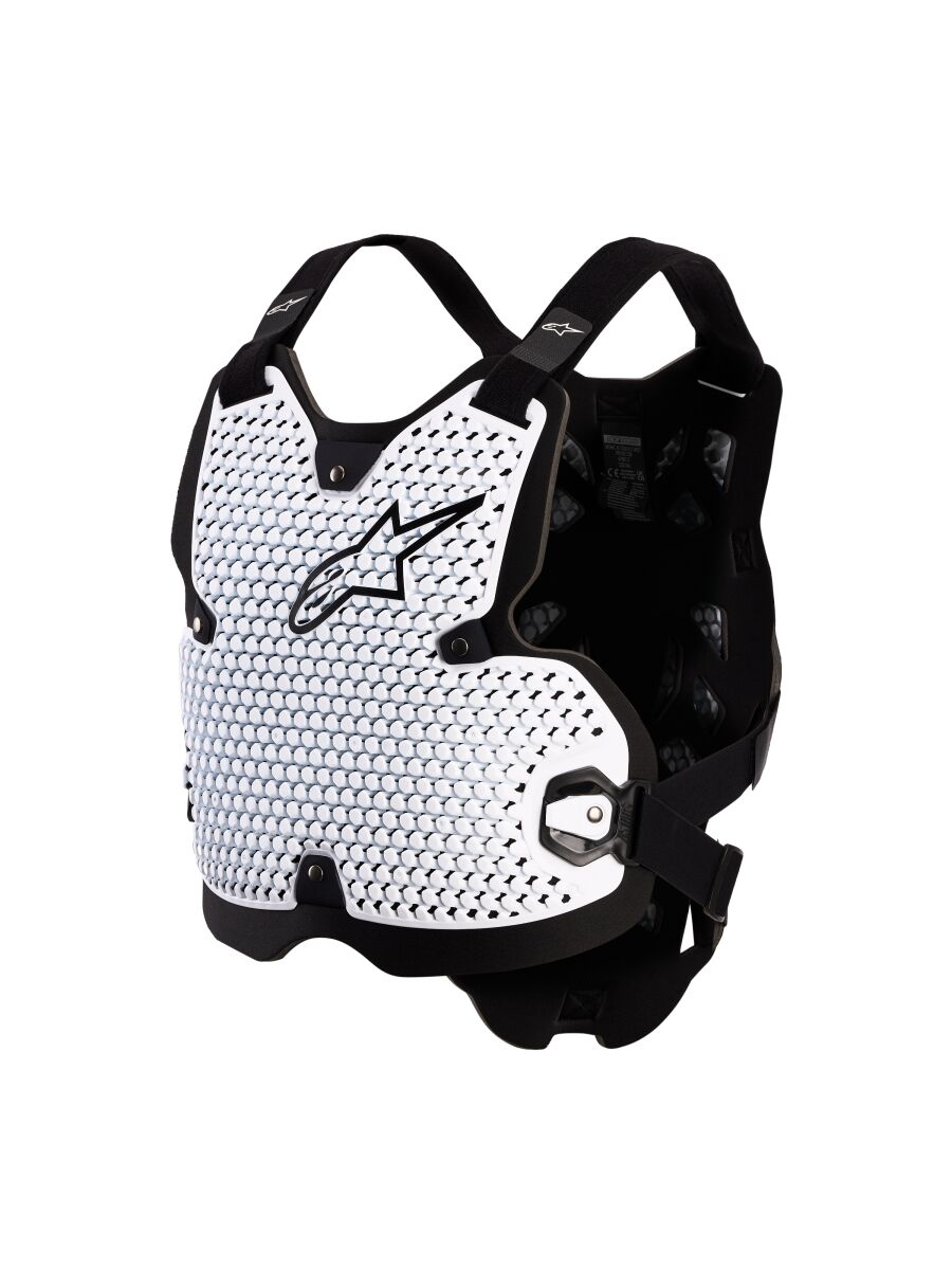 Brystbeskyttere, Bionic Action V2 Chest Protector Black White — Alpinestars