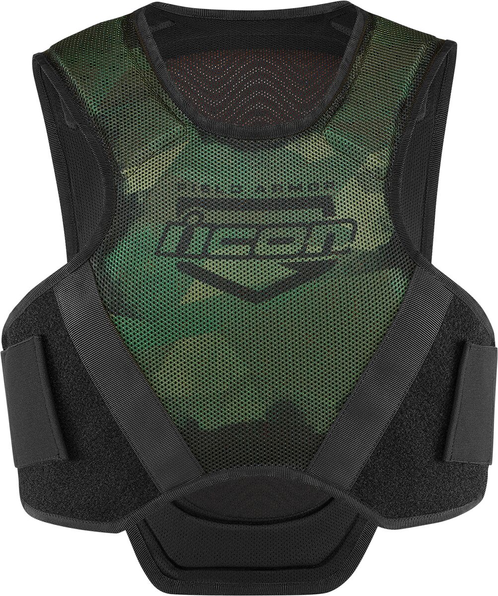 Brystbeskyttere, Field Armor Softcore Vest Black Green — Icon