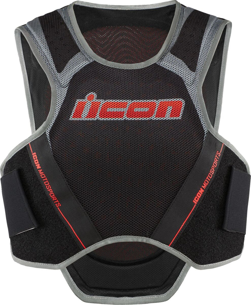 Brystbeskyttere, Field Armor Softcore Vest Black Gray Red — Icon