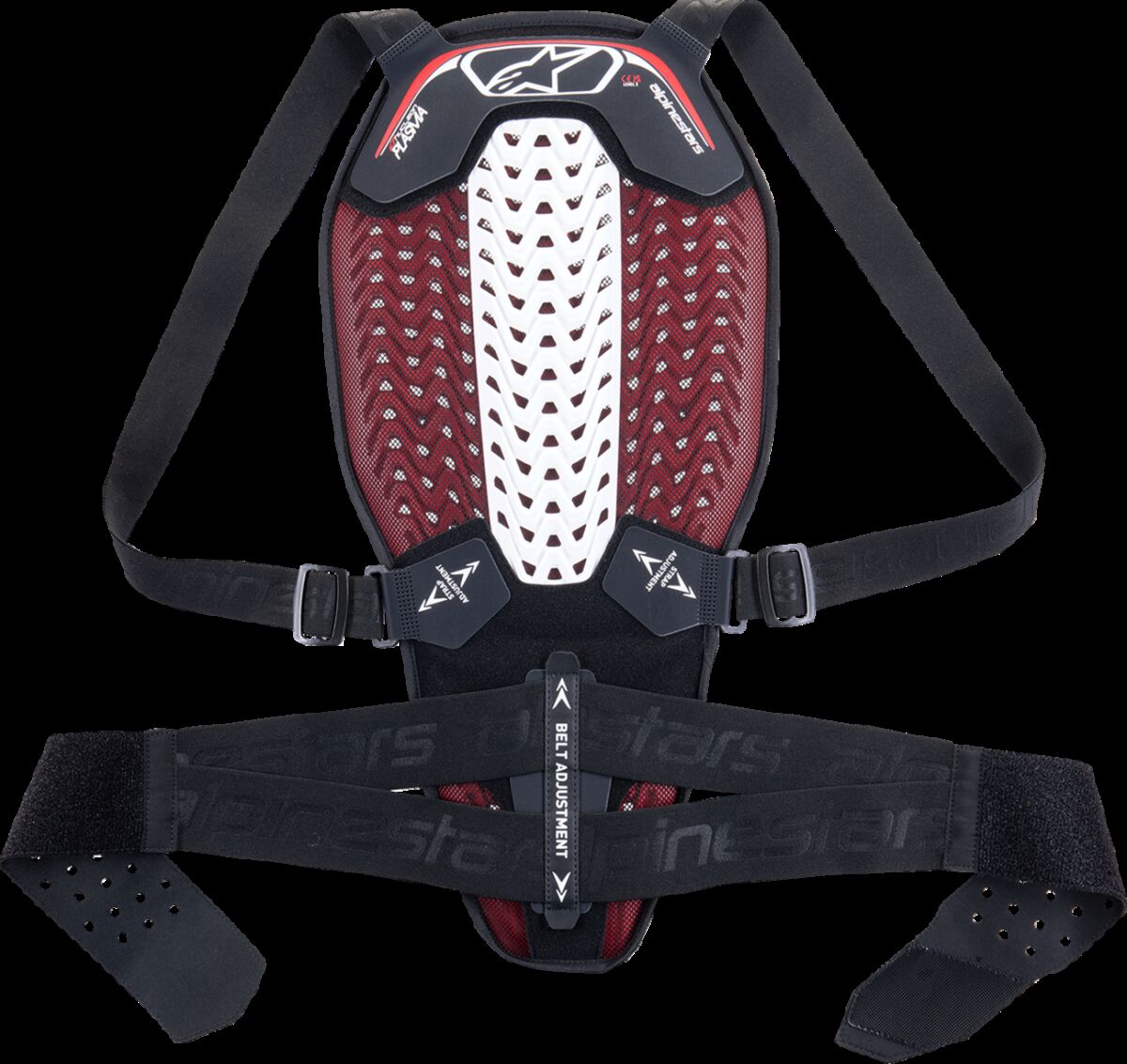 Ryggbeskyttere, Nucleon Plasma Back Protector Black Red White — Alpinestars