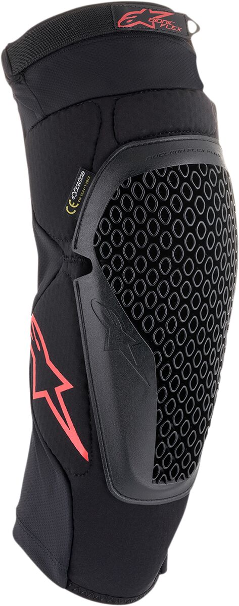 Knebeskyttere, Bionic Flex Knee Protectors Black Red — Alpinestars