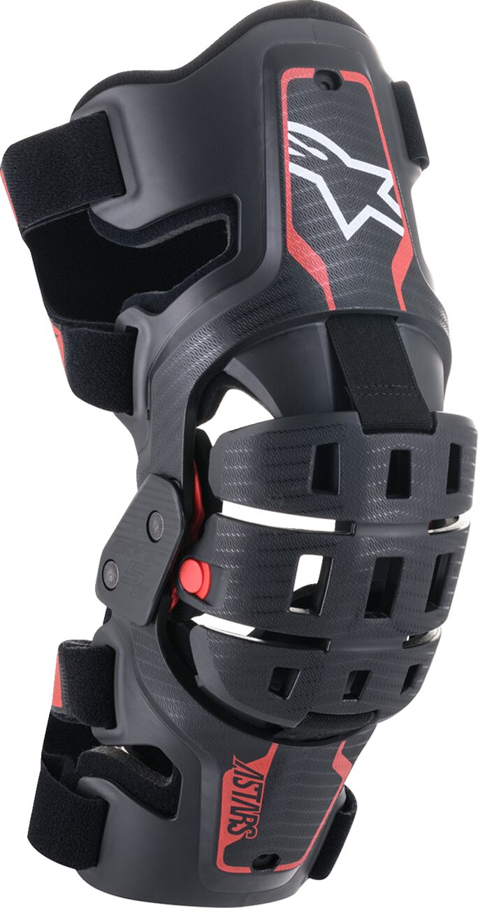 Knebeskyttere, Youth Bionic 5S Knee Braces Black Red — Alpinestars