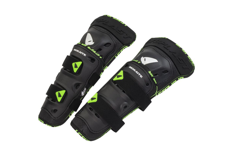 Knebeskyttere, Mokaite Knee/Shin Guard Black Green — UFO