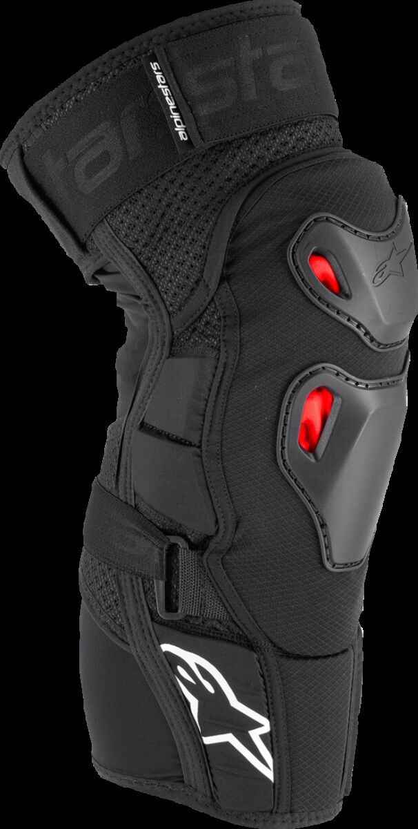 Knebeskyttere, Bionic Pro Plasma Knee Protectors Black Red White — Alpinestars