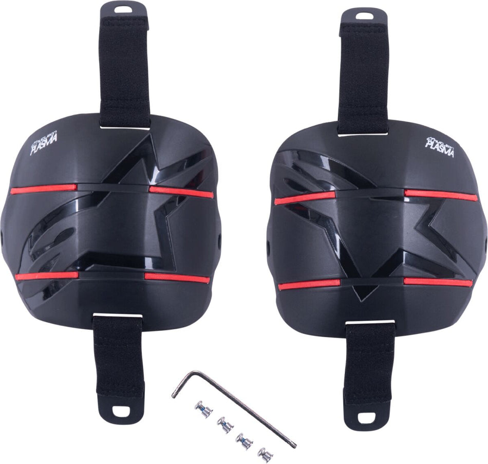 Knebeskyttere, RK-1 PLASMA Knee Cup System Replacement Kit Black Red — Alpinestars