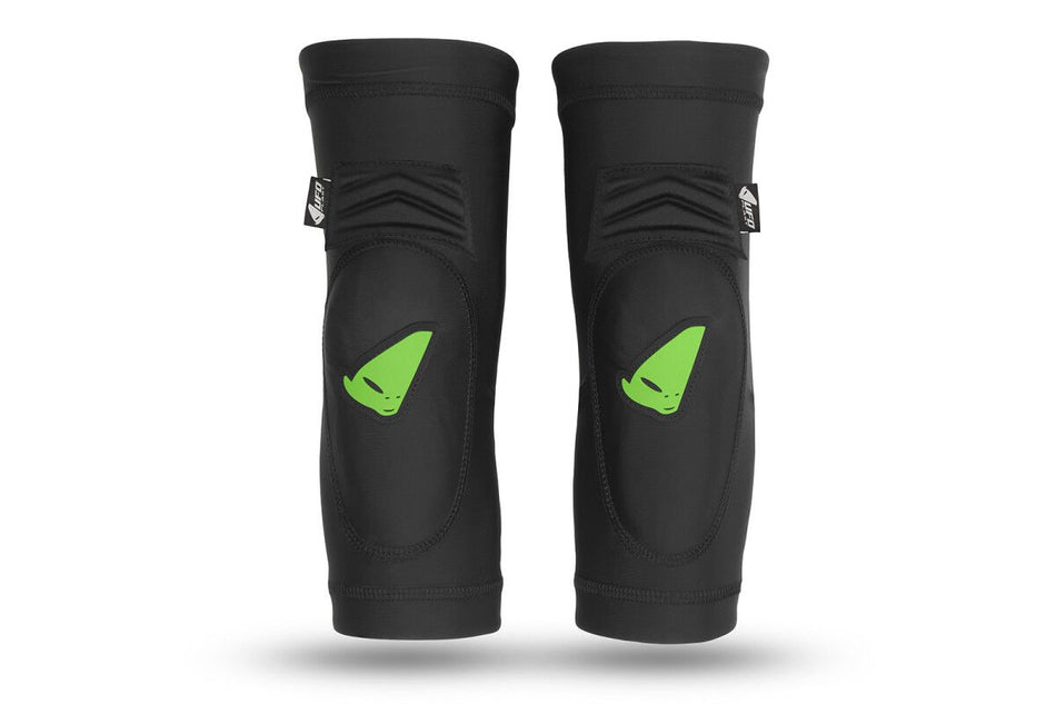 Knebeskyttere, Youth M33 Knee Guards Black Green — UFO