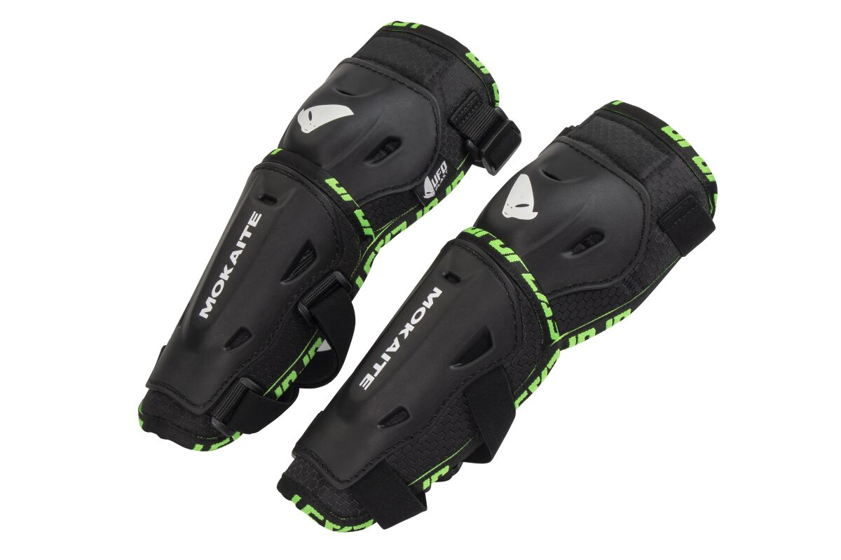 Albue- og armbeskyttere, Mokaite Elbow Guard Black Green White — UFO