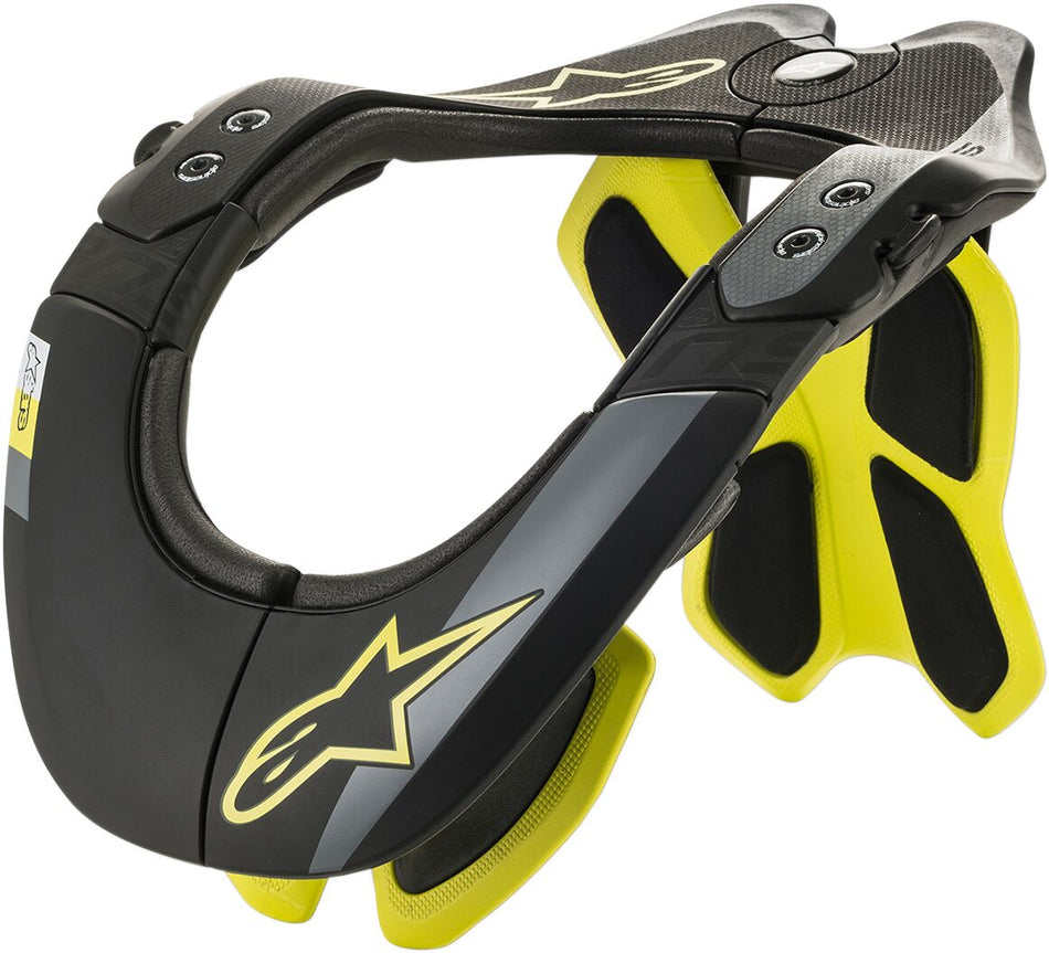 Nakkebeskyttere, Bionic Neck Support Tech 2 Black Fluorescent Yellow — Alpinestars