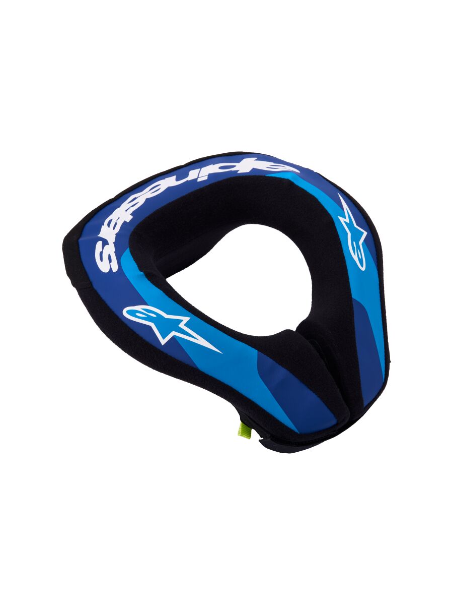 Nakkebeskyttere, Youth Sequence Neckroll Blue Blue Medium White — Alpinestars