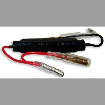 Ermax RES03 resistance with wire harness (BY pair) 25 watts black FOR blinkers