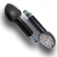 Ermax Blinklys sett N°17 white oval micro indicators with LED E11 black