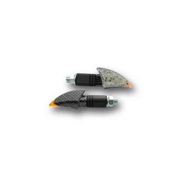 Ermax N°31 mini blinklys sett bicolore triangular LED blanc/orange 1,5W E11 black