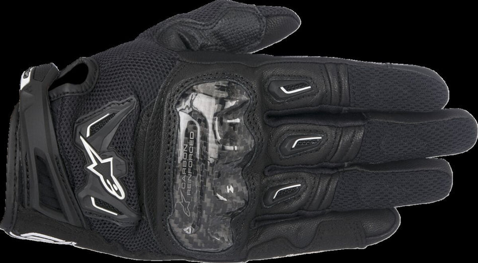 Hansker gate sport, SMX-2 Air Carbon V2 Leather Gloves Black — Alpinestars