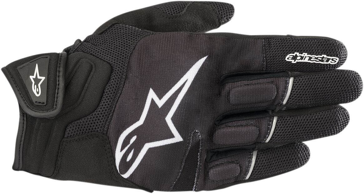 Hansker gate sport, Atom Gloves Black White — Alpinestars