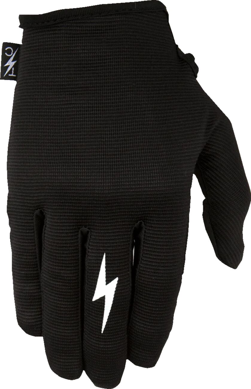 Hansker gate sport, Stealth Leather Palm Gloves Black — Thrashin Supply