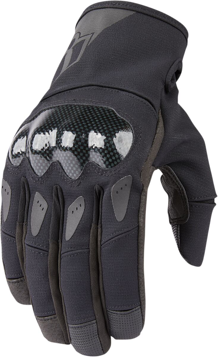 Hansker gate sport, Stormhawk Gloves Black Gray — Icon