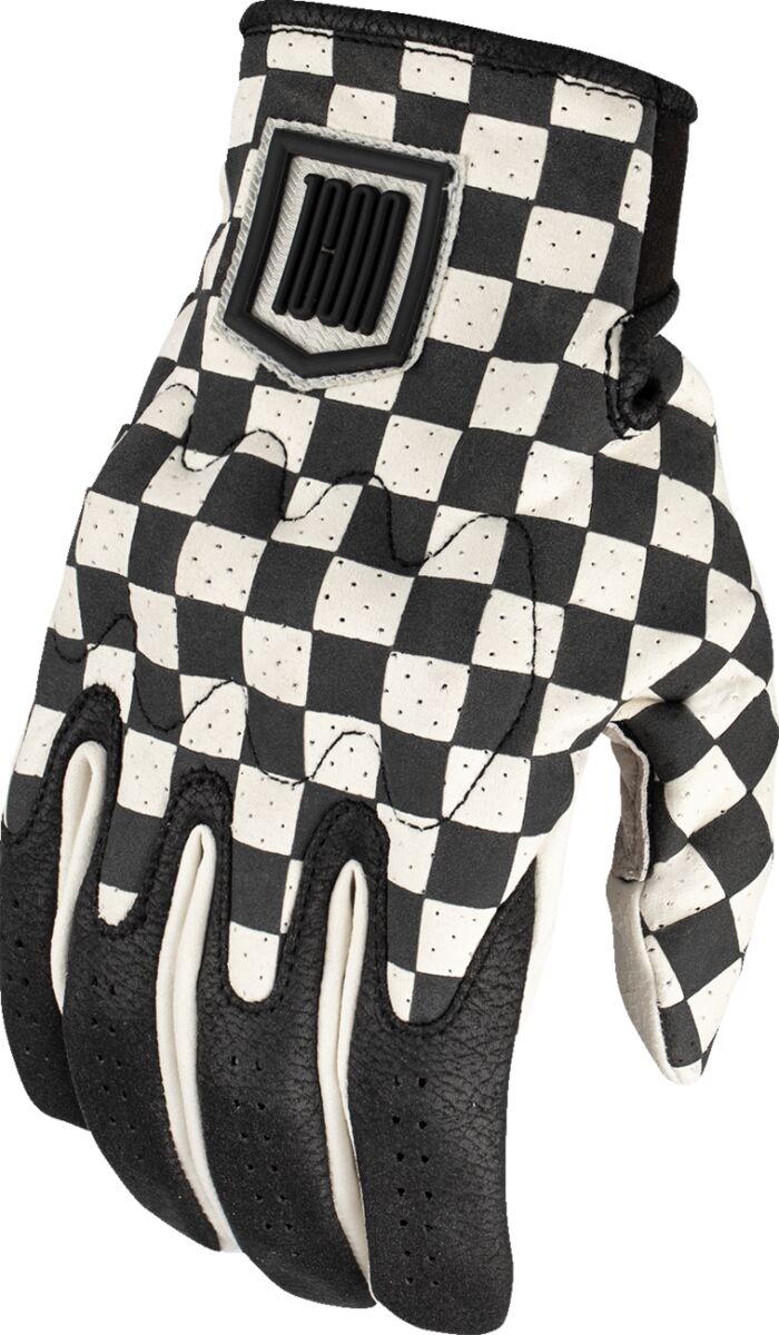 Hansker gate sport, Airform Slabtown Gloves Black White — Icon