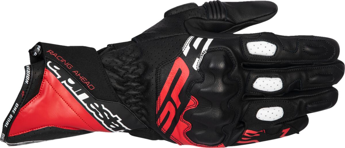 Hansker gate sport, SP-3 Gloves Black Bright Red White — Alpinestars