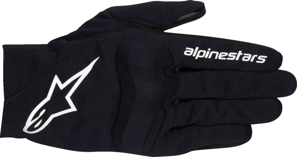 Hansker gate sport, Reef V2 Gloves Black White — Alpinestars
