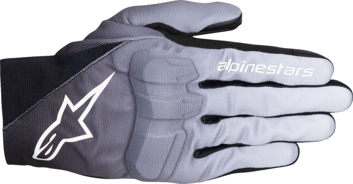 Hansker gate sport, Reef V2 Gloves Black Mid Gray White — Alpinestars