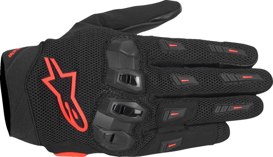 Hansker gate sport, SP X 5 Air Gloves Black Fluorescent Red — Alpinestars