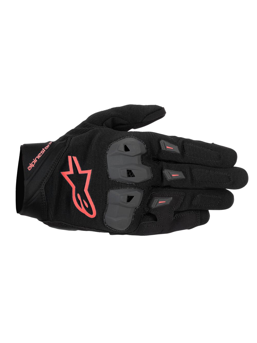 Hansker gate sport, SP X 1 Gloves Black Fluorescent Red — Alpinestars