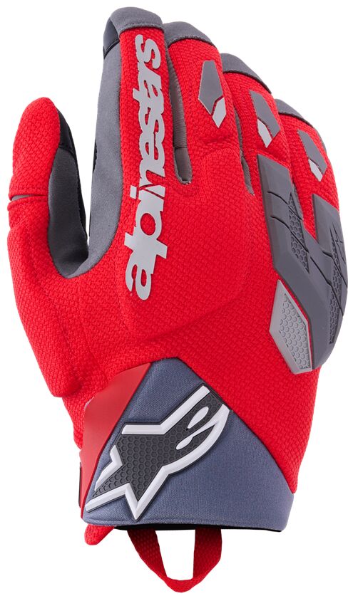 Hansker gate sport, Durack Gloves Gray Red — Alpinestars