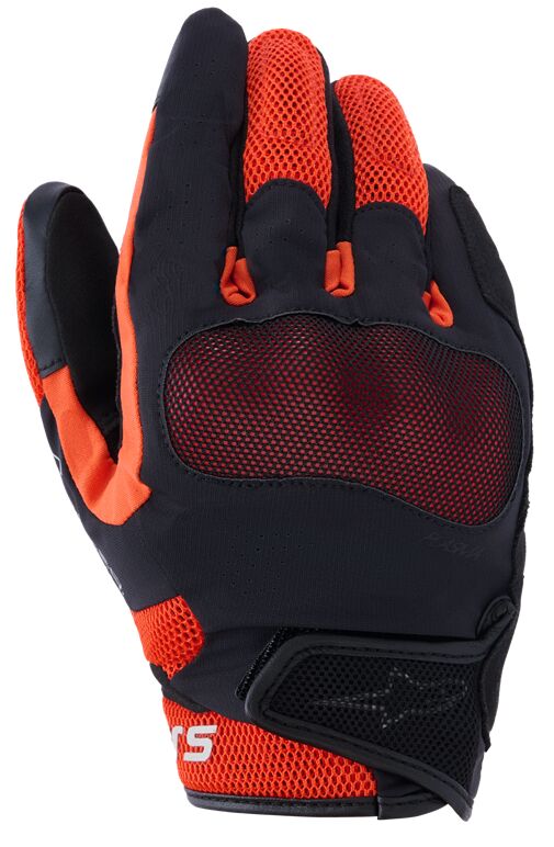 Hansker gate sport, Mogress Airflow Gloves Black Dark Red Red — Alpinestars