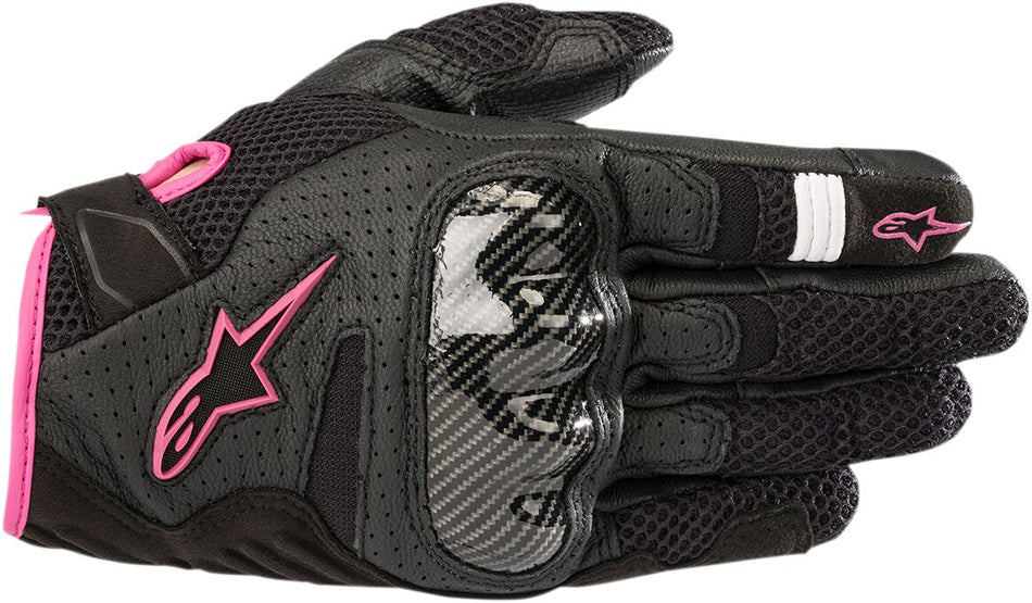 Hansker gate sport dame, Stella SMX-1 Air V2 Gloves Black Fuchsia — Alpinestars