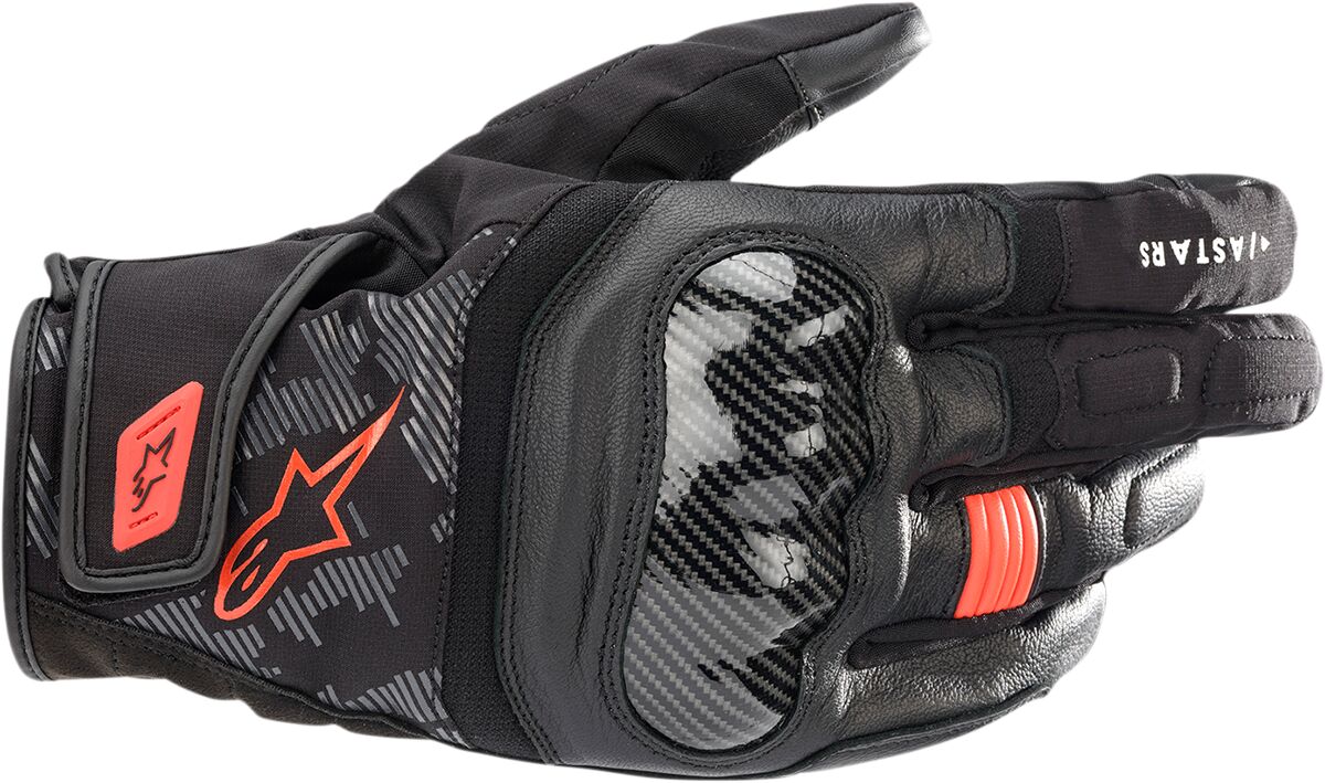 Hansker touring, SMX Z Drystar gloves Black Fluorescent Red — Alpinestars
