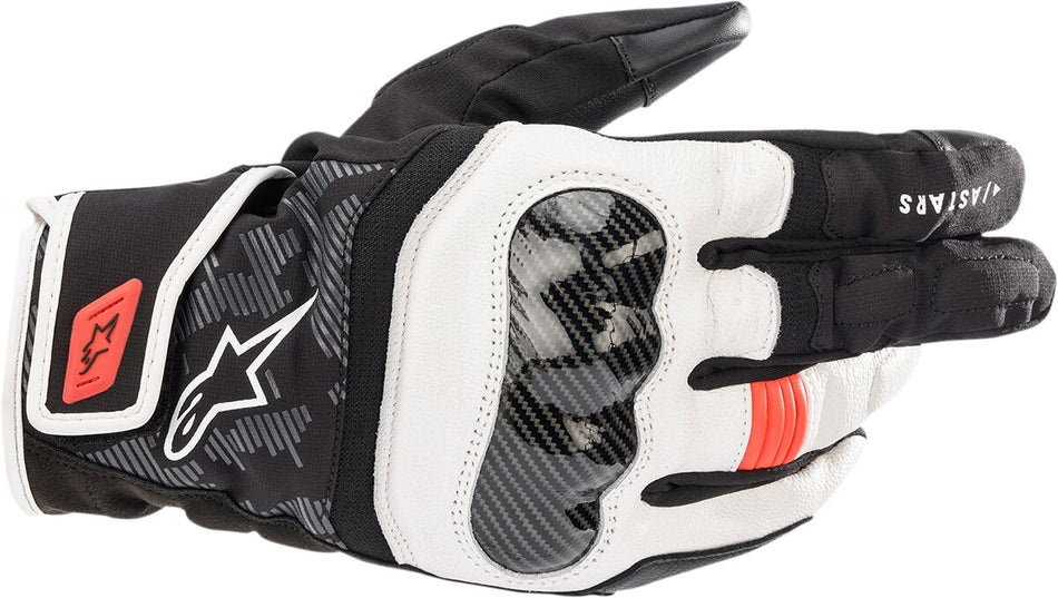 Hansker touring, SMX Z Drystar gloves Black Fluorescent Red White — Alpinestars
