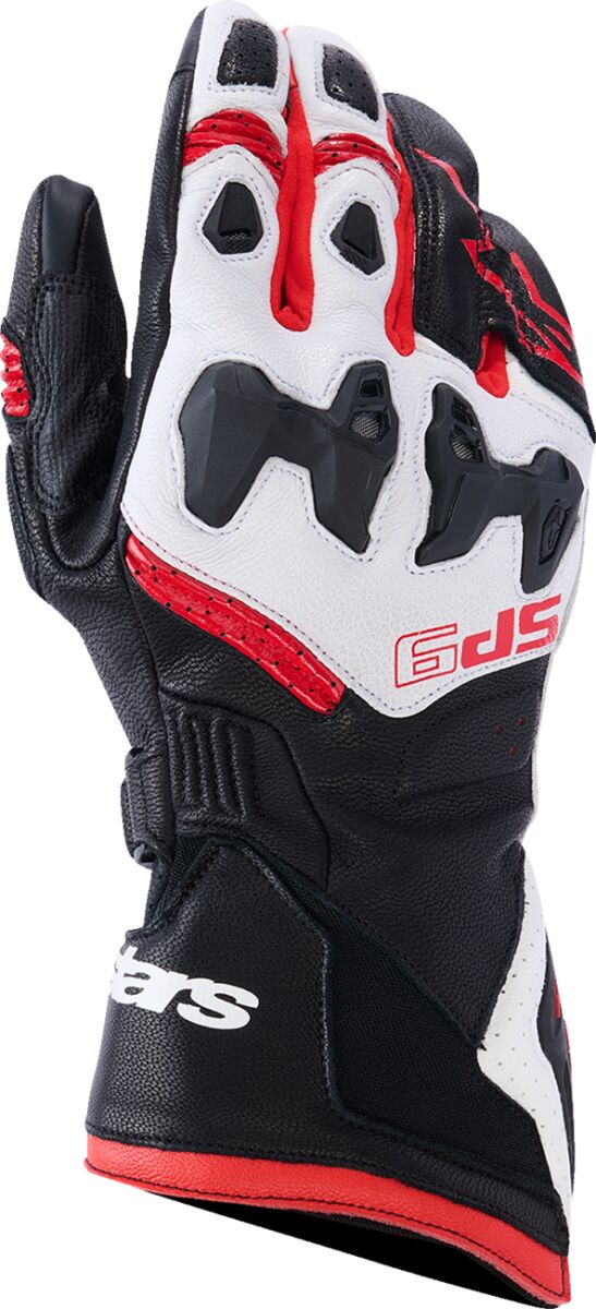 Hansker touring, SP-9 Gloves Black Red White — Alpinestars