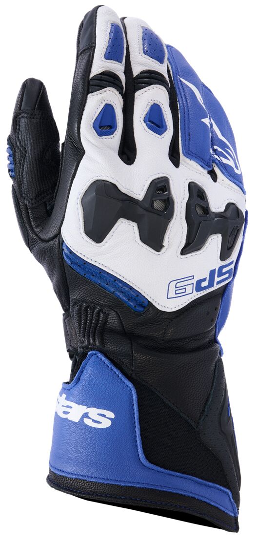 Hansker touring, SP-9 Gloves Black Blue Navy White — Alpinestars
