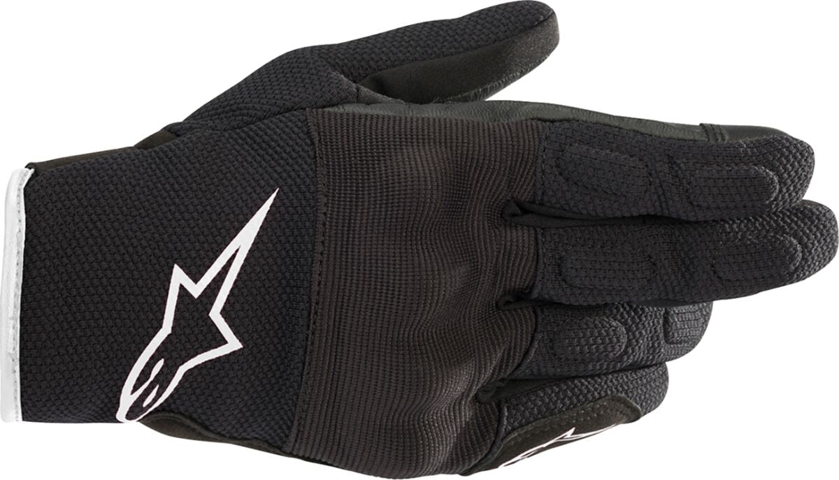 Hansker touring dame, Stella S-Max Drystar Gloves Black White — Alpinestars