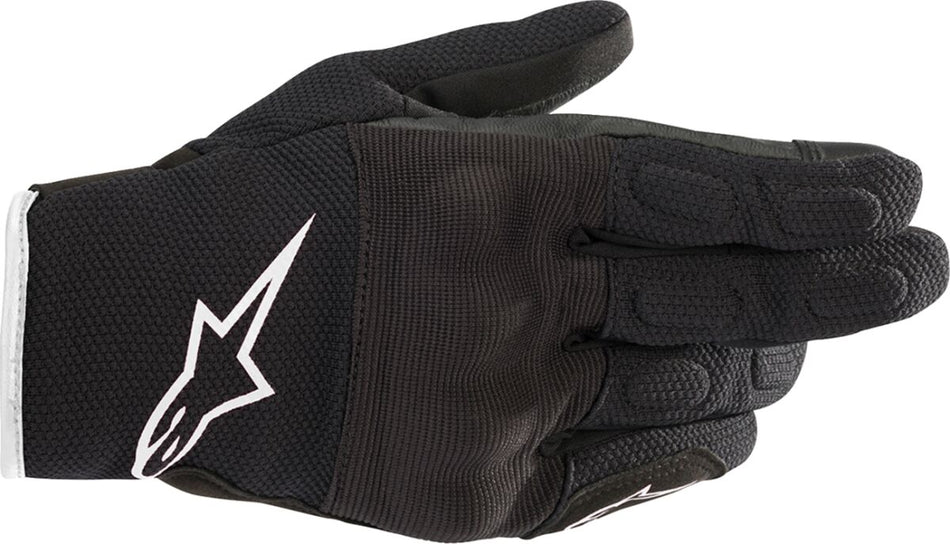 Hansker touring dame, Stella S-Max Drystar Gloves Black White — Alpinestars