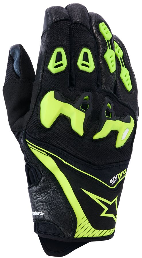 Hansker racing, SP-R Pro Gloves Black Fluorescent Yellow — Alpinestars