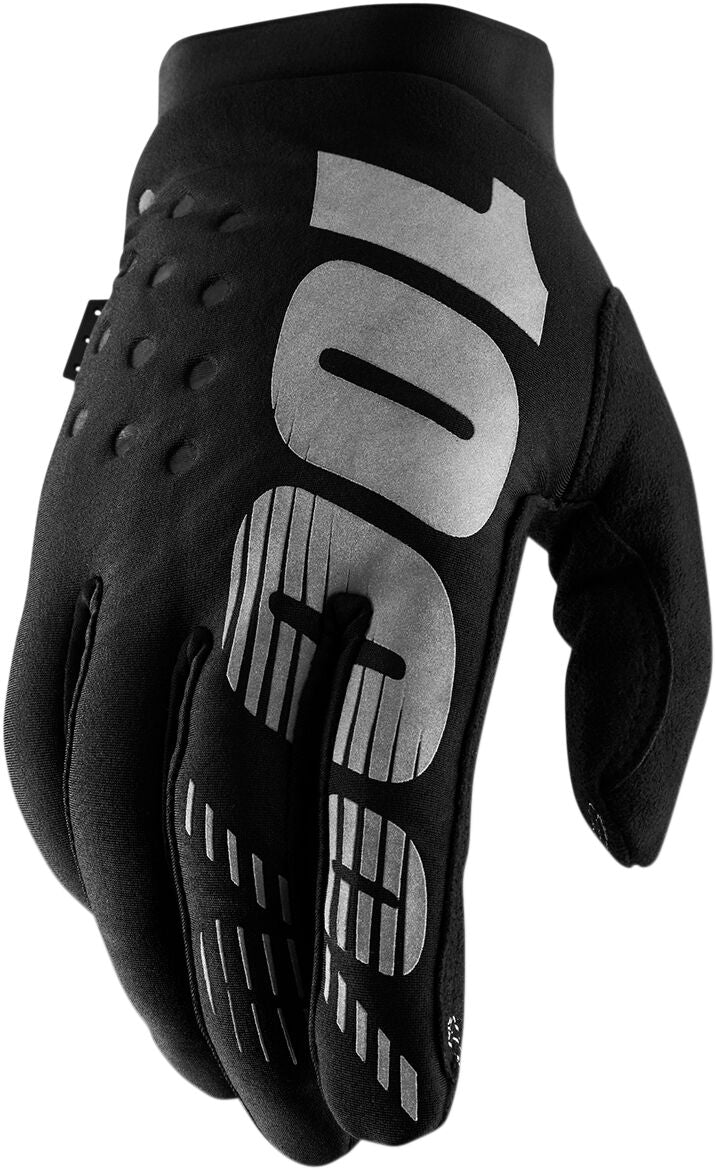 Hansker offroad, Brisker Gloves Black Gray — 100%