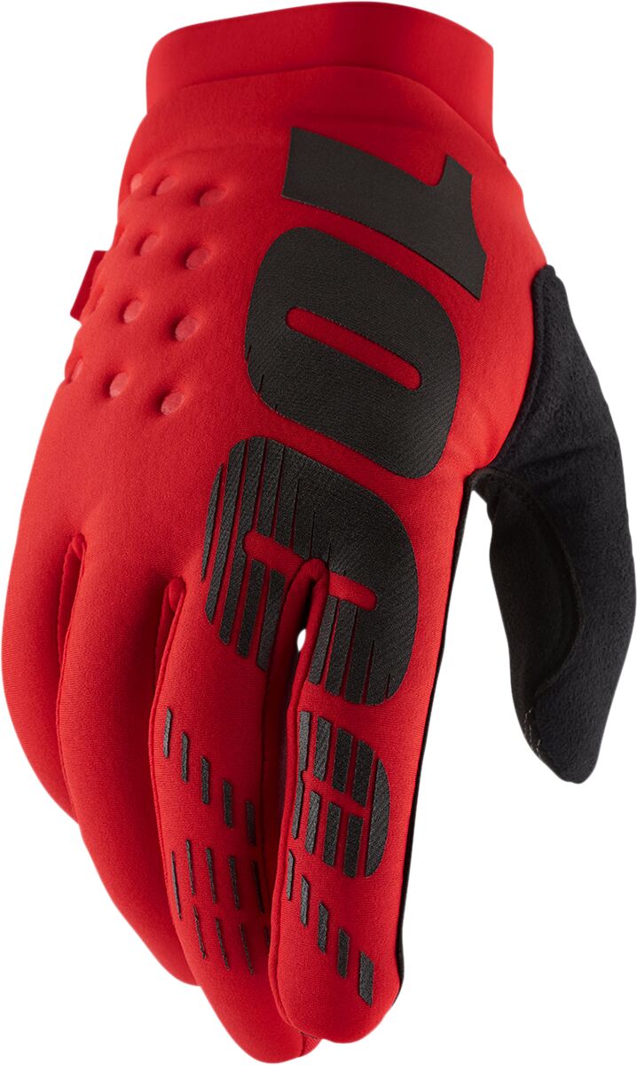 Hansker offroad, Brisker Gloves Black Red — 100%