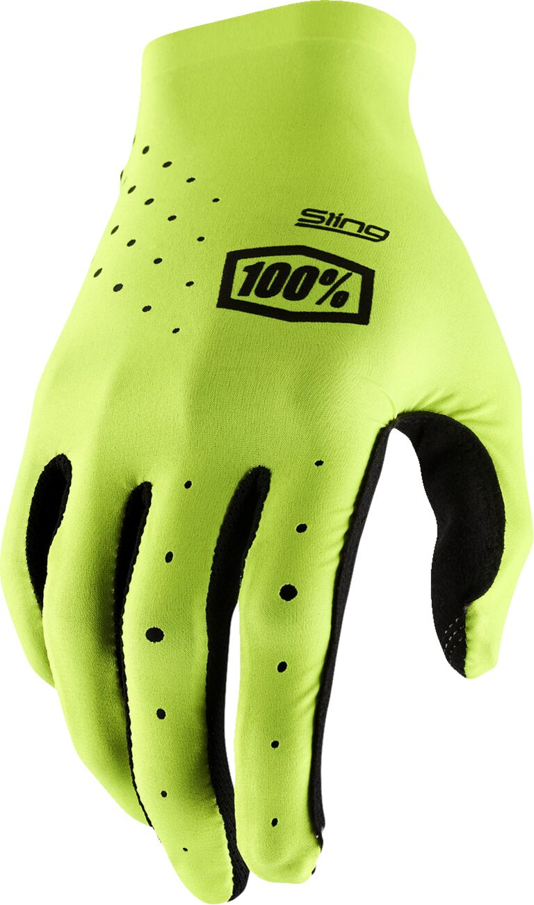 Hansker offroad, Sling MX Gloves Black Fluorescent Yellow — 100%