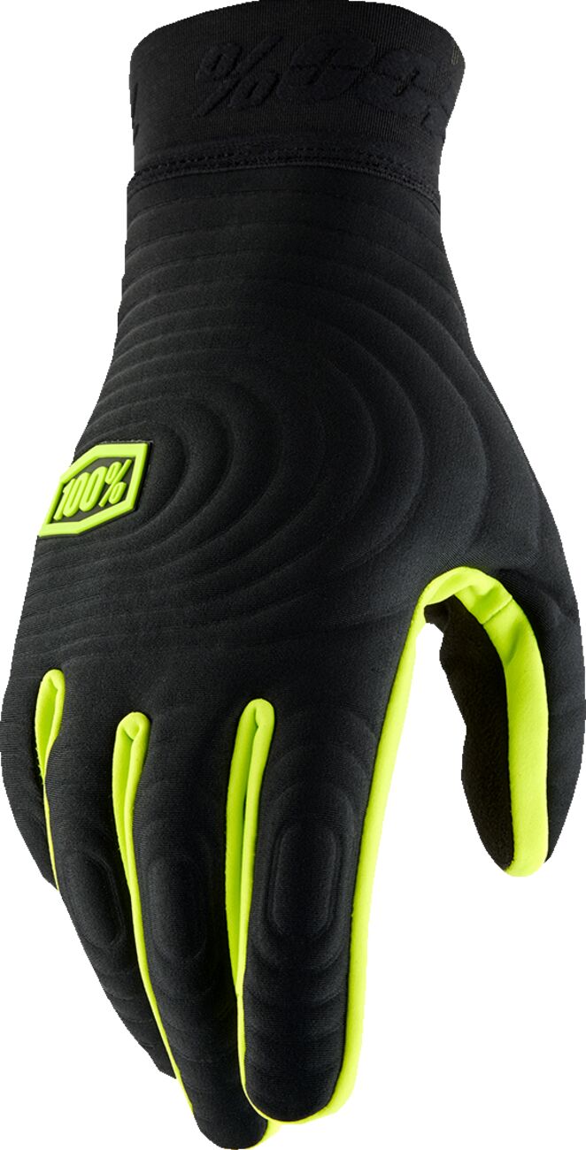 Hansker offroad, Brisker Xtreme Gloves Black Fluorescent Yellow — 100%