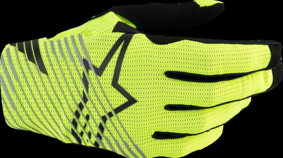 Hansker offroad, Radar Pro MX Gloves Black Fluorescent Yellow — Alpinestars
