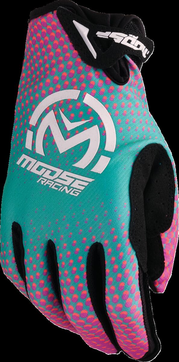 Hansker offroad, SX1 Gloves Black Orange Pink Purple Teal — Moose Racing