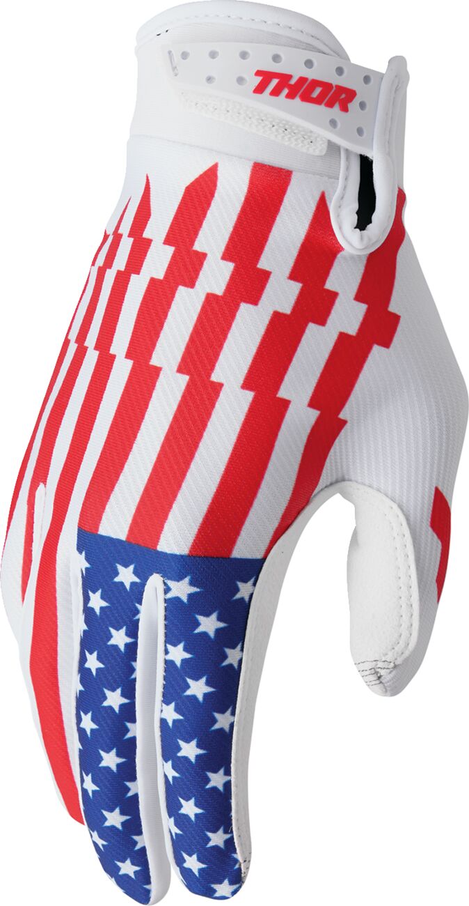 Hansker offroad, Launchmode Gloves Blue Red White — Thor