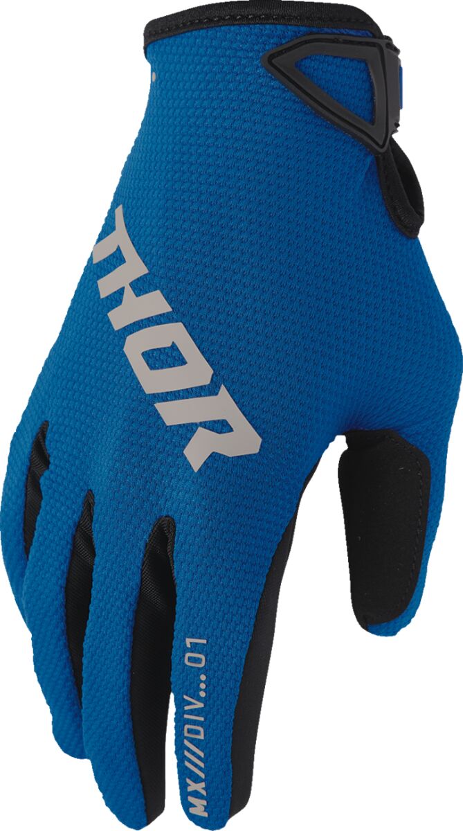 Hansker offroad, Ridemode Static Gloves Black Blue — Thor