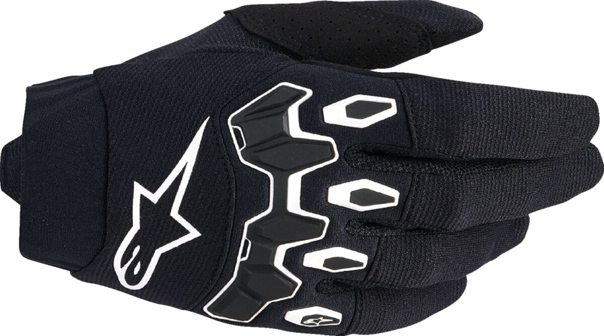 Hansker offroad, Full Bore V2 Gloves Black White — Alpinestars