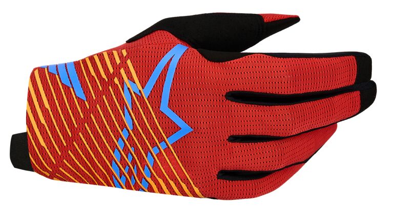 Hansker offroad, Radar Pro Gloves Black Cyan Red — Alpinestars