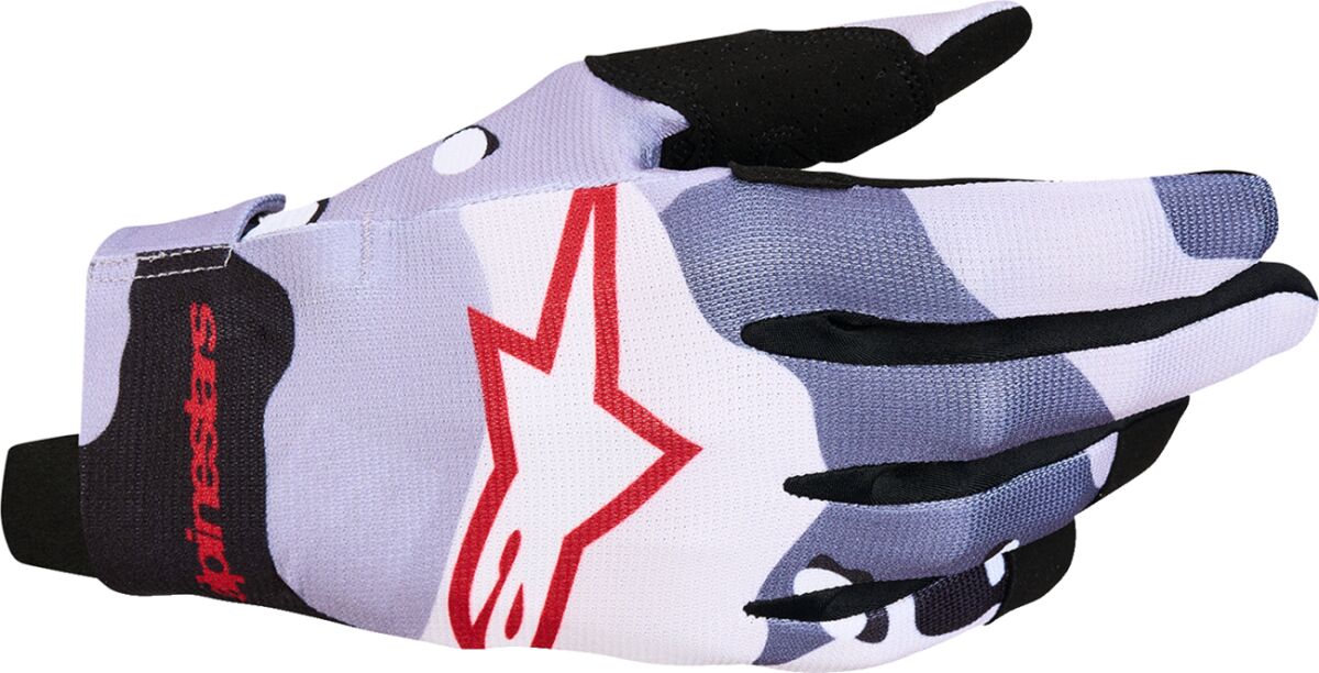 Hansker offroad, Radar Gloves Black Gray Light Lilac Red White — Alpinestars