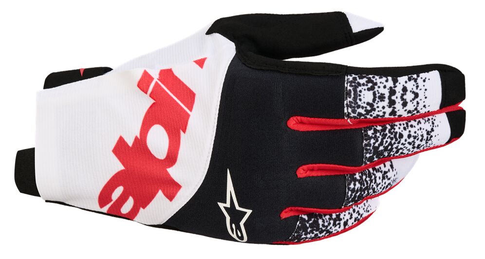 Hansker offroad, Techstar Gloves Black Red White — Alpinestars