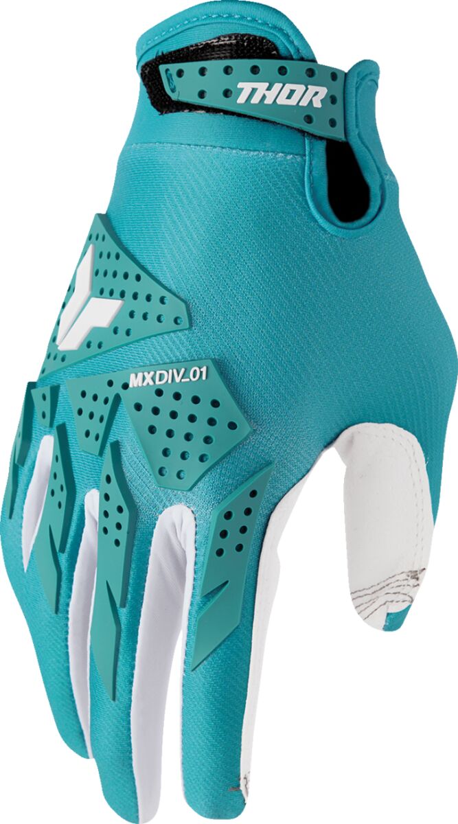 Hansker offroad dame, Women's Launchmode XP Gloves Aqua White — Thor